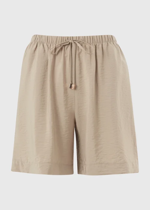 Camel Tie Waist Shorts - 8 Image 3