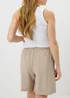 Camel Tie Waist Shorts - 8 Image 2