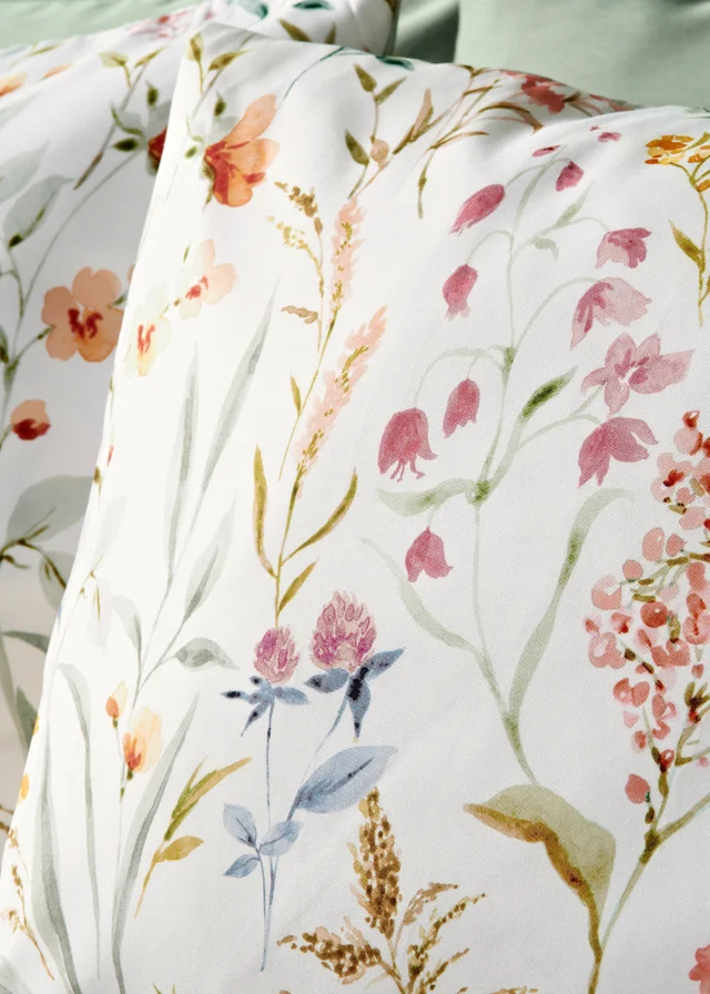 Multicolour Floral Microfibre Duvet Set