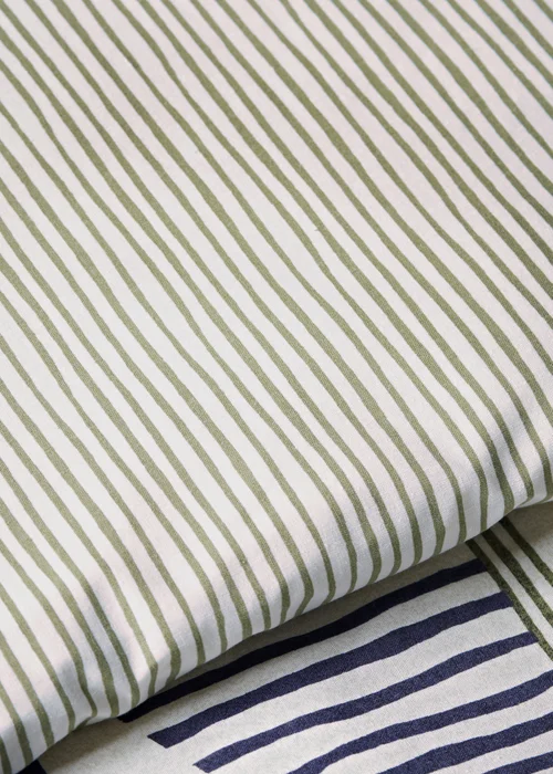 Blue Geometric Print Duvet Set - Single Image 3