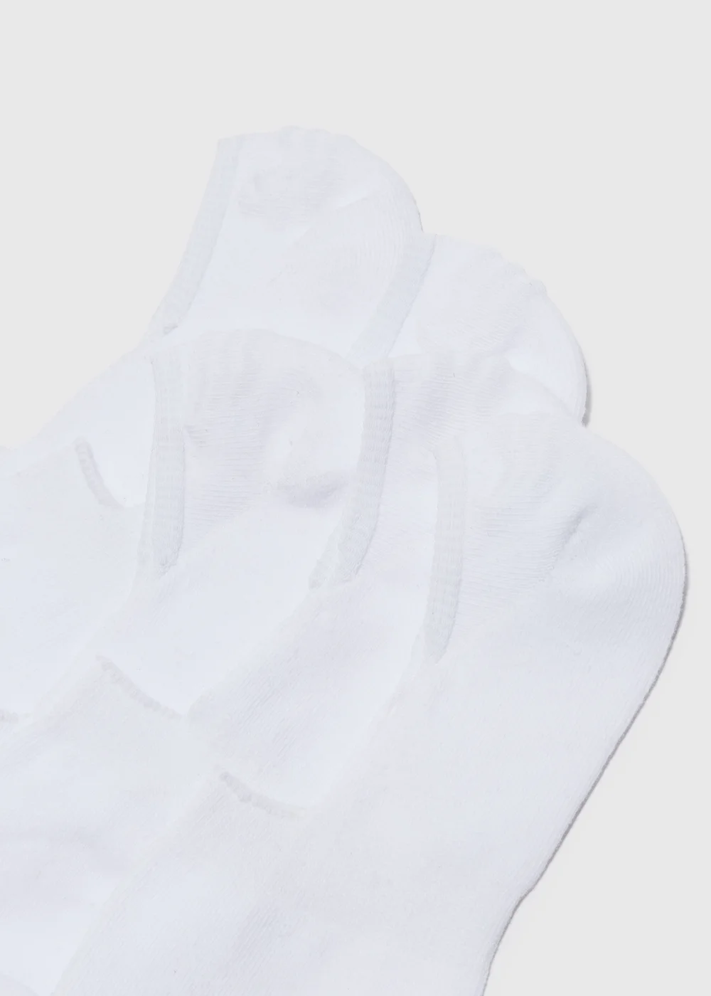 5 Pack White Invisible Trainer Socks - Sizes 6 - 8.5 Image 2