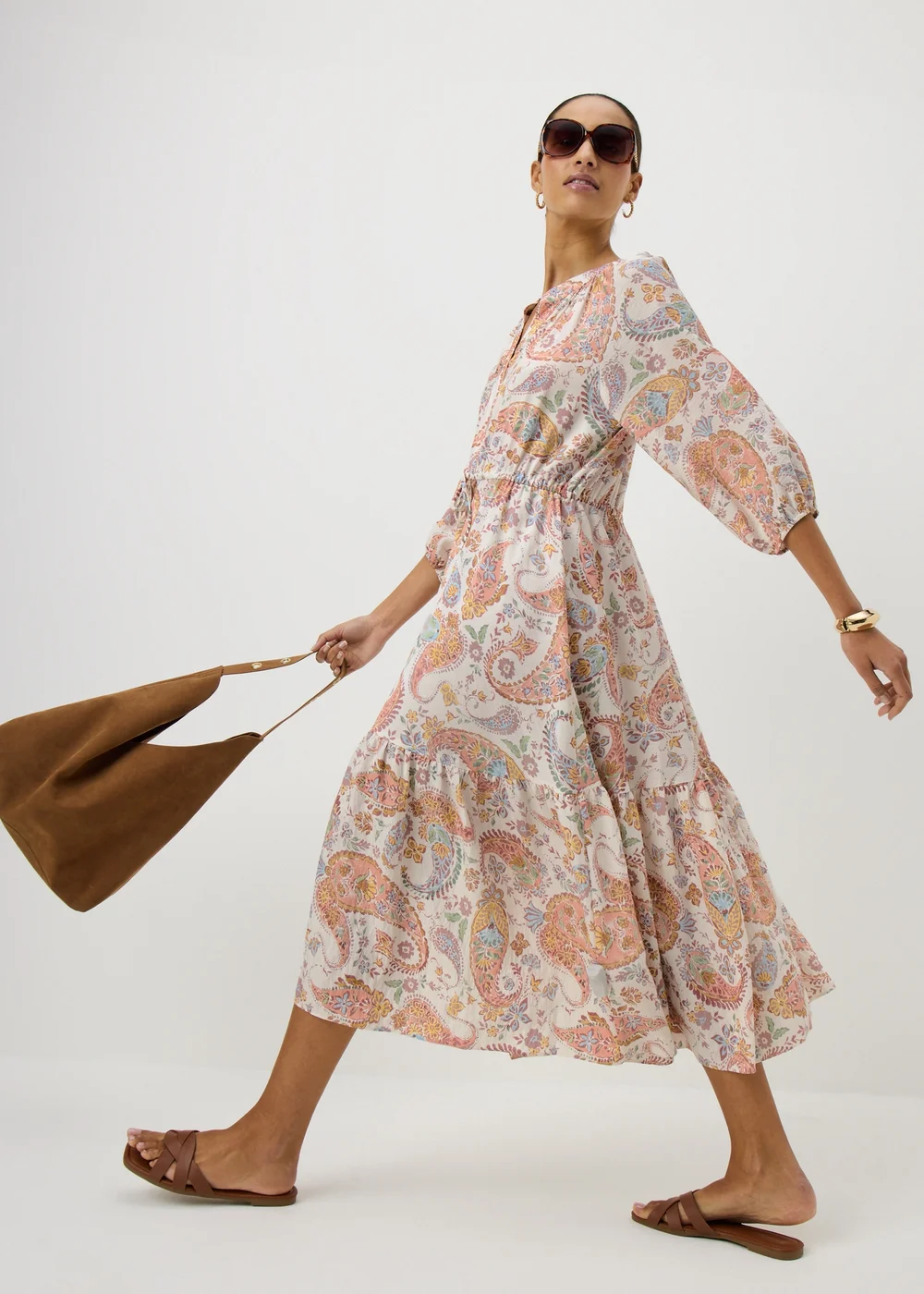 Multicolour Paisley Midaxi Dress - 8 Image 1