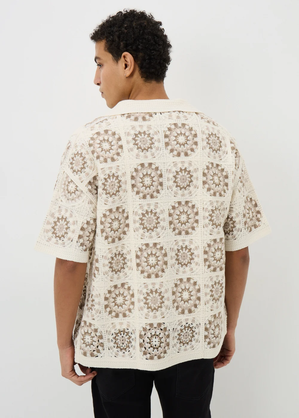 Stone Crochet Shirt - S/M Image 3