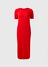 Red T-Shirt Midi Dress - 8 Image 4
