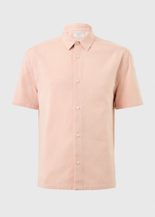 Peach Cheesecloth Regular Fit Shirt - S Image 3
