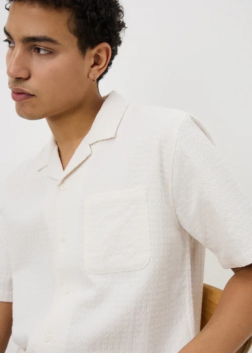 Ecru Textured Shirt - S Image 2