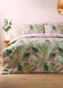 Multicolour Tropical Floral Duvet Set - Single Image 1