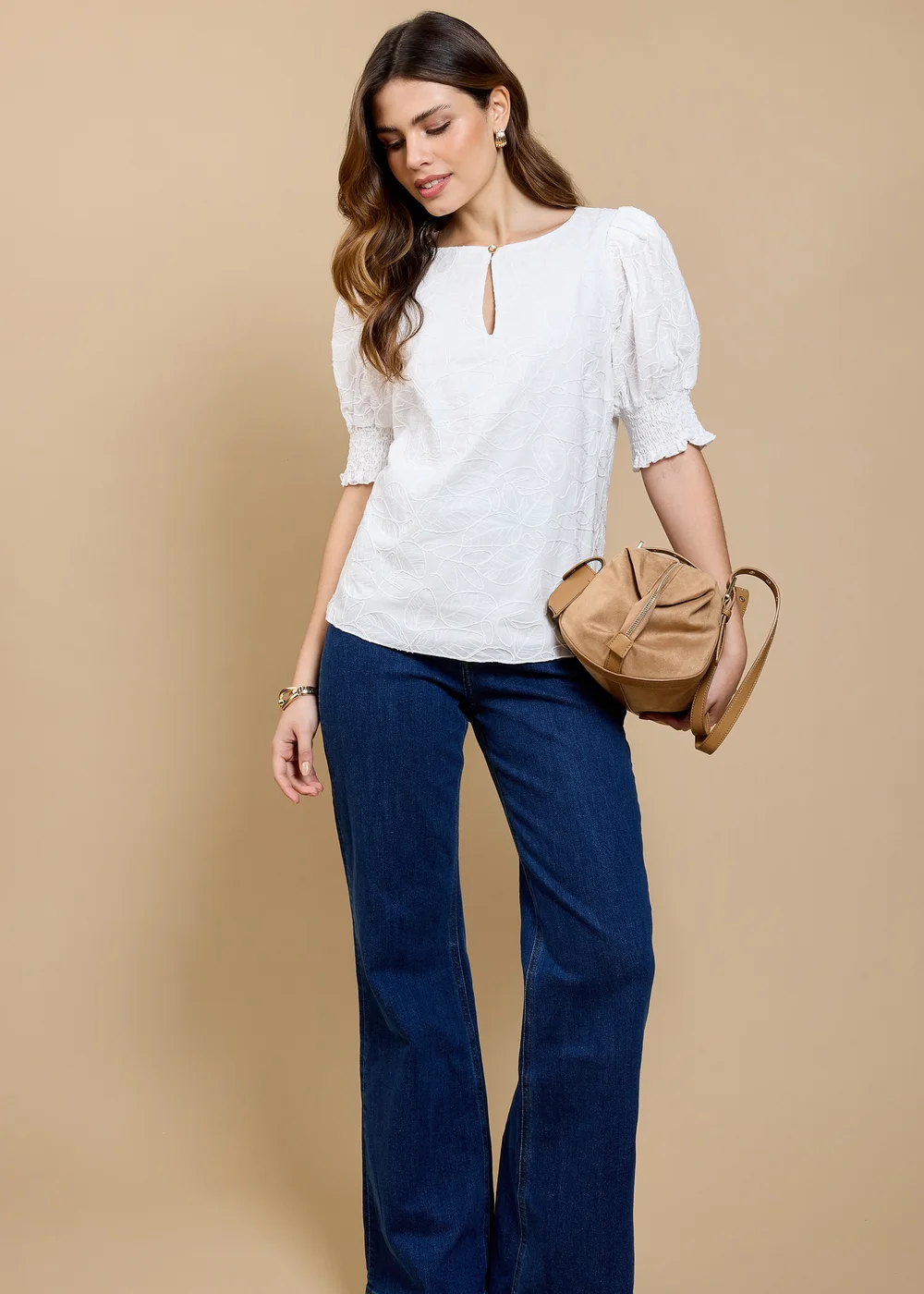Little Mistress White Embroidered Top by Vicky Pattison - 8 Image 2
