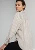 Et Vous Beige Stripe Shirt - Size 10 Image 3