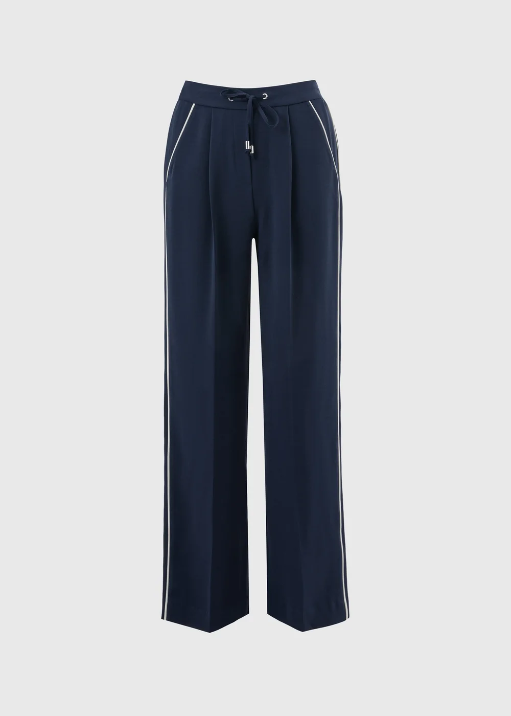 Et Vous Navy Side Stripe Trousers - 18/L31 Image 4