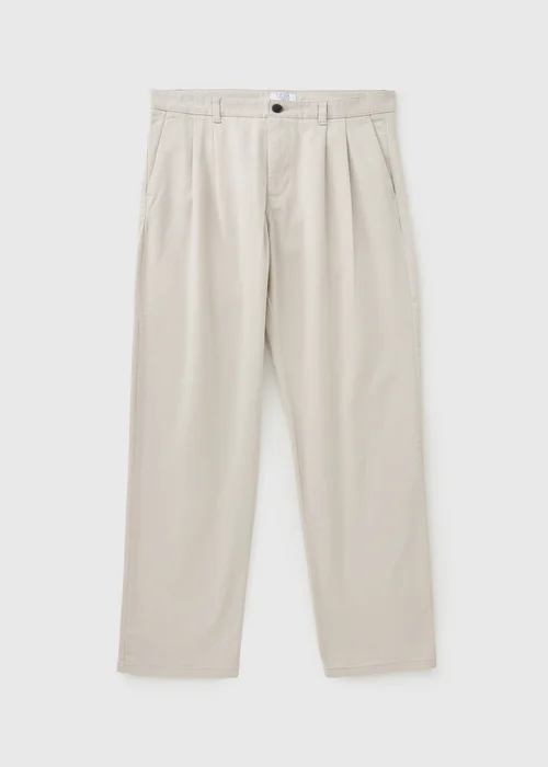 Ecru Pleated Chinos - 30 R Image 4