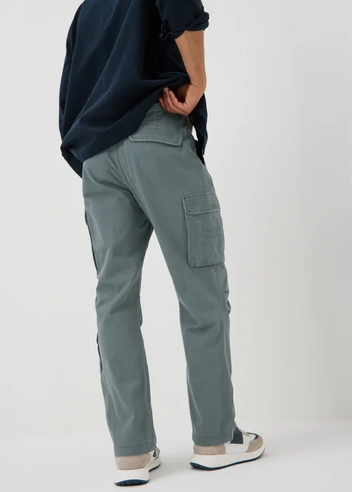 Slate Loose Fit Cargo Trousers - 32 L Image 2