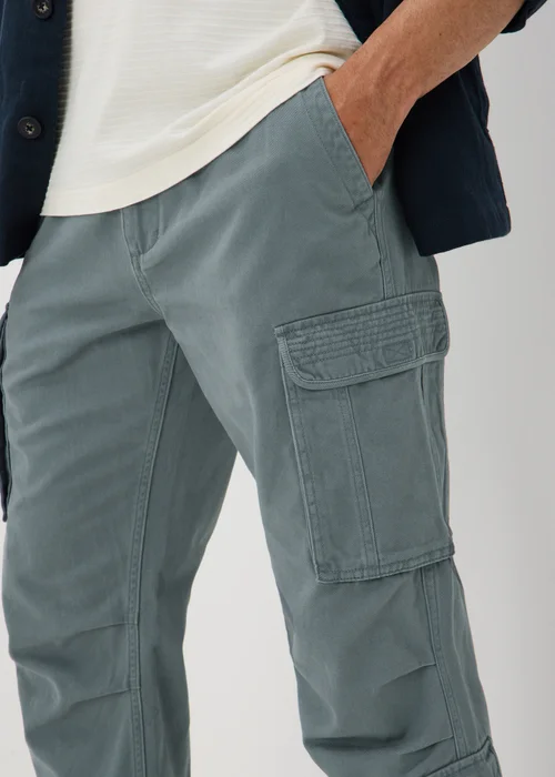 Slate Loose Fit Cargo Trousers - 32 L Image 3
