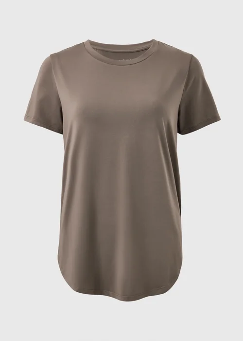 Souluxe Mocha Longline Sports T-Shirt - L Image 3