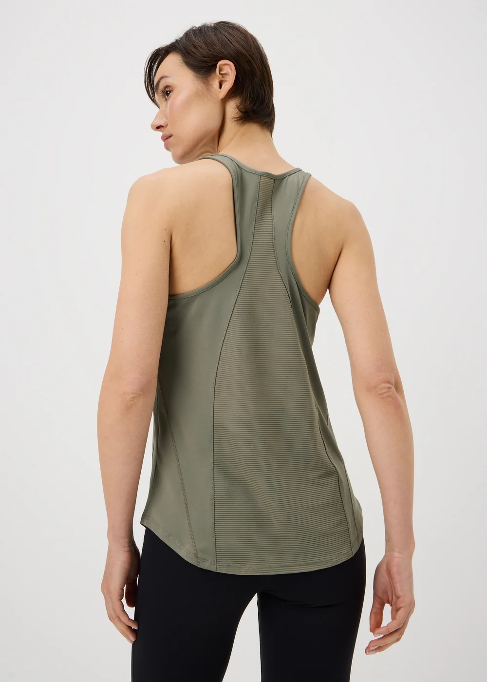 Souluxe Sage Green Mesh Sports Vest Top - XL Image 2