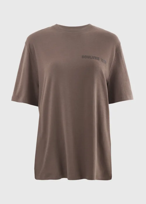 Souluxe Mocha Graphic Sports T-Shirt - M Image 3