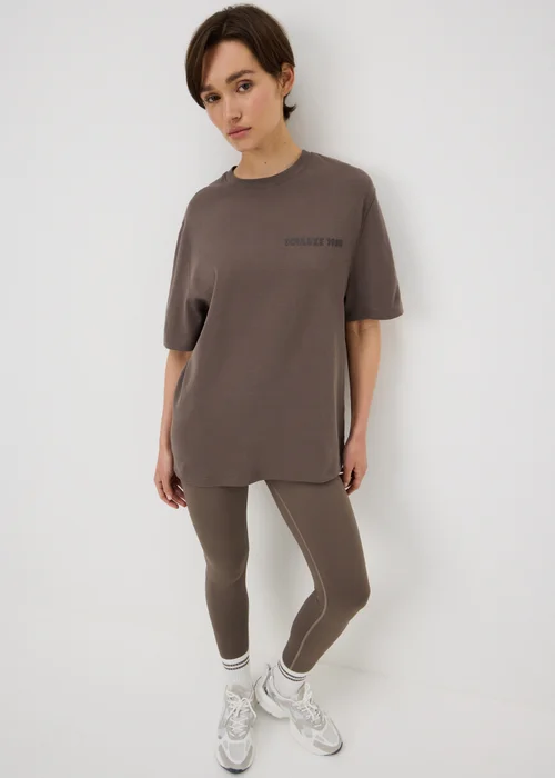 Souluxe Mocha Graphic Sports T-Shirt - M Image 1