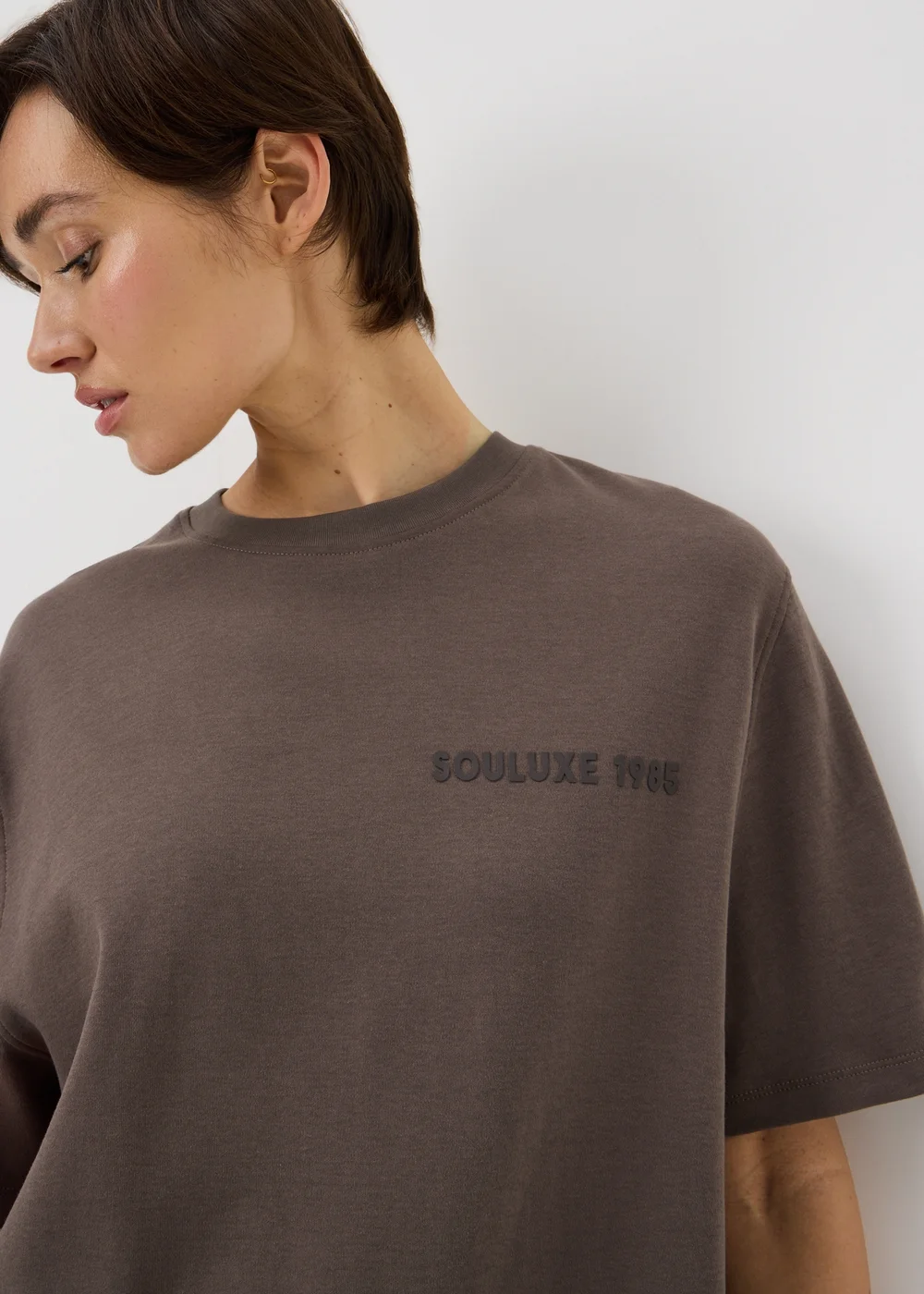 Souluxe Mocha Graphic Sports T-Shirt - M Image 2