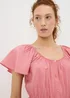 Pink Angel Sleeve Tie Waist Shirt - Size 8 Image 2