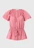 Pink Angel Sleeve Tie Waist Shirt - Size 8 Image 4