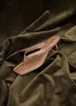 Linzi Potential Caramel Faux Leather Toe Post Kitten Heel - Size 6 Image 1
