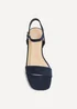 Linzi Tillie Navy Faux Suede Low Blook Heel - Size 3 Image 4