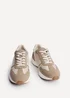 Linzi Hustle Beige Suede Mix Sports Trainers - Size 3 Image 3