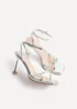 Linzi Verve Silver Crossover Stiletto Heel - Size 4 Image 5
