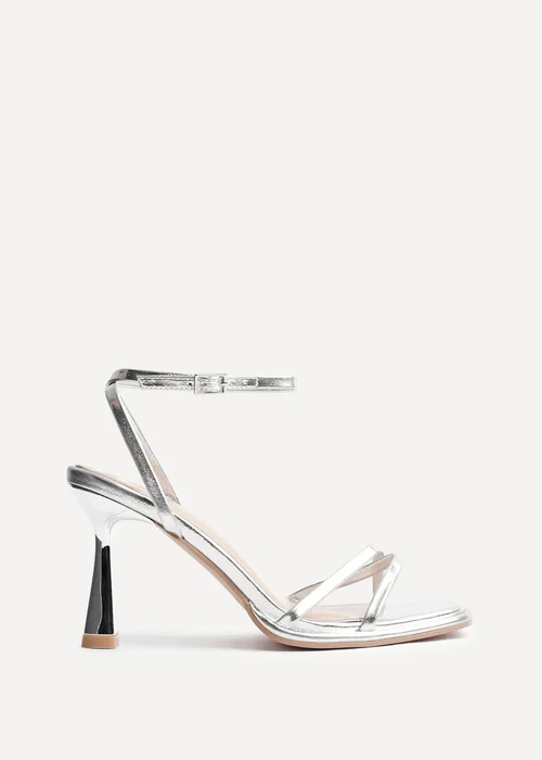 Linzi Verve Silver Crossover Stiletto Heel - Size 4 Image 2