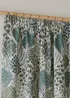 Wylder Ophelia Jacquard Floral Room Darkening Pencil Pleat Curtain Pair Green/White - 46W X 54D (117x137cm Image 3