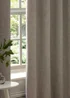 Paoletti Galaxy Chenille Room Darkening Eyelet Curtain Pair Silver - 46W X 54D (117x137cm Image 5