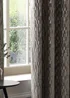 Paoletti Manhattan Velvet Room Darkening Eyelet Curtain Pair Mink - 46W X 54D (117x137cm Image 5
