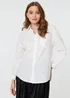 Izabel London White Heart Embroidered Long Sleeve Shirt - 8 Image 1