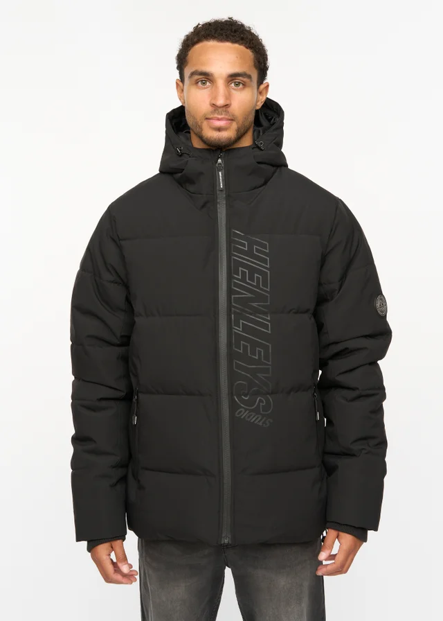 Henleys Black System Ski Puffer Jacket