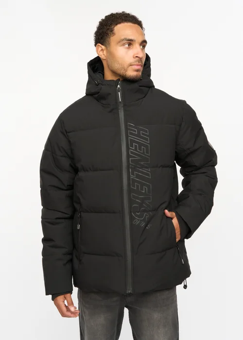 Henleys Black System Ski Puffer Jacket - 2XL Image 3