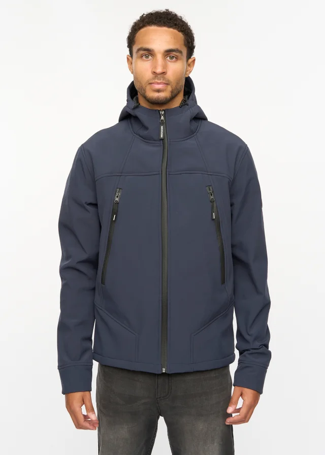 Henleys Navy Expand Soft Shell Jacket