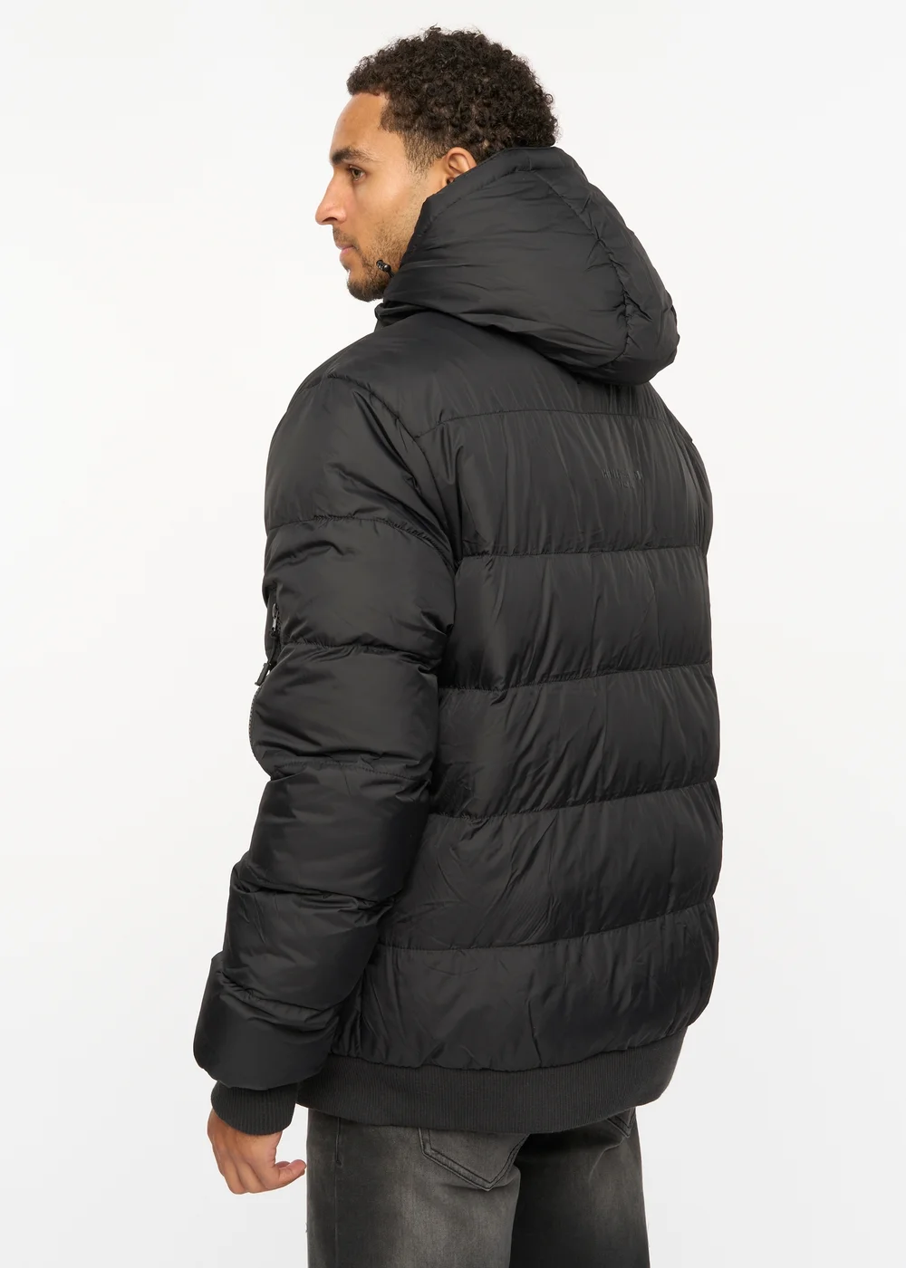 Henleys Black Thinker Puffer Bomber - S Image 2