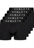 Henleys Black Coalink Boxers 5 pack - Extra Large Image 1
