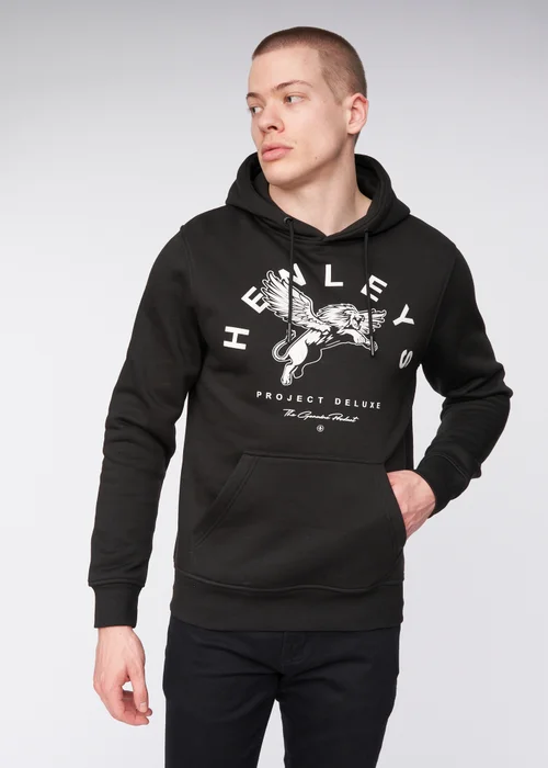 Henleys Black Colhen Hoodie - Extra Large Image 3