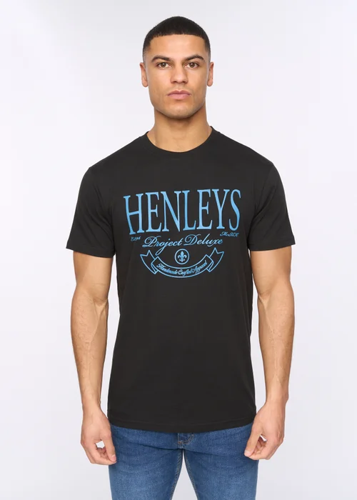 Henleys Black Henbank T-Shirt - Small Image 1