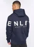 Henleys Navy Hensleeve Hoodie - Large Image 2