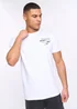 Henleys Optic White Hentitled T-Shirt - Large Image 3
