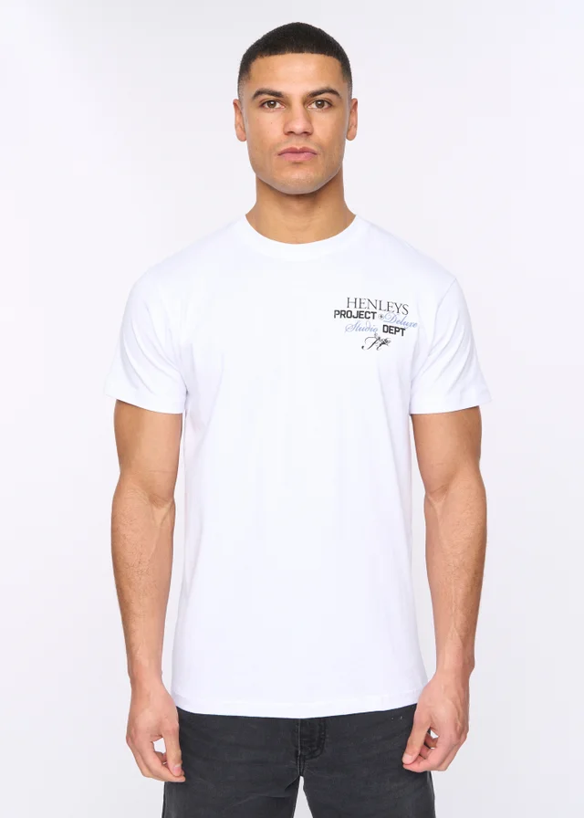 Henleys Optic White Hentitled T-Shirt
