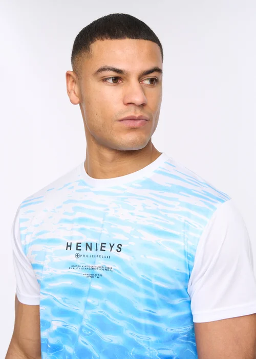 Henleys Blue Henpool T-Shirt - Large Image 4