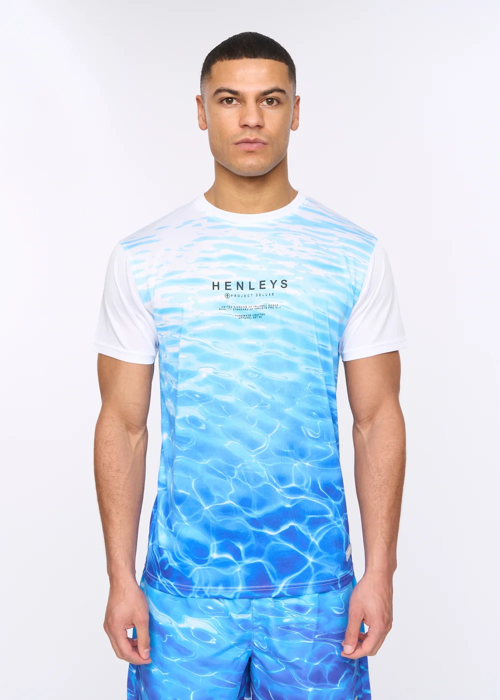 Henleys Blue Henpool T-Shirt - Large Image 1