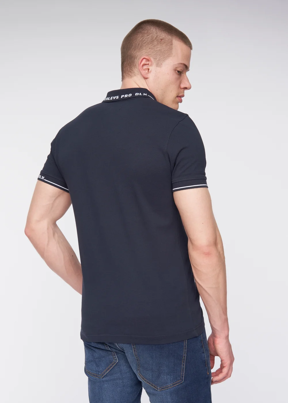 Henleys Navy Hentyme Polo - Medium Image 2