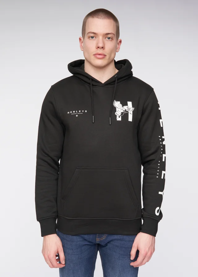 Henleys Black Kilhen Hoodie