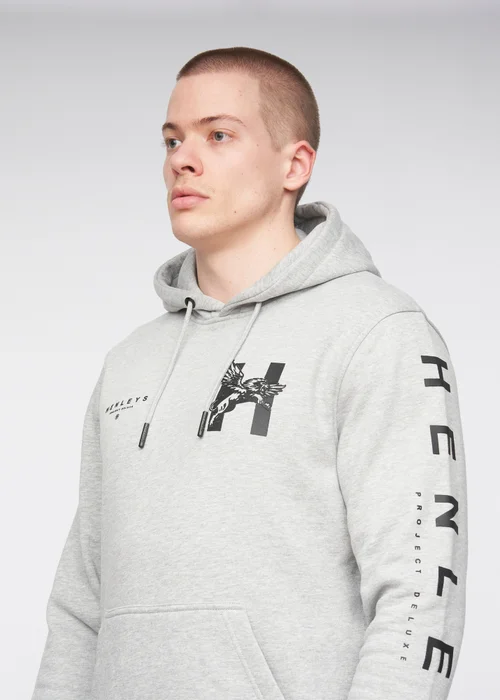 Henleys Grey Kilhen Hoodie - Large Image 4