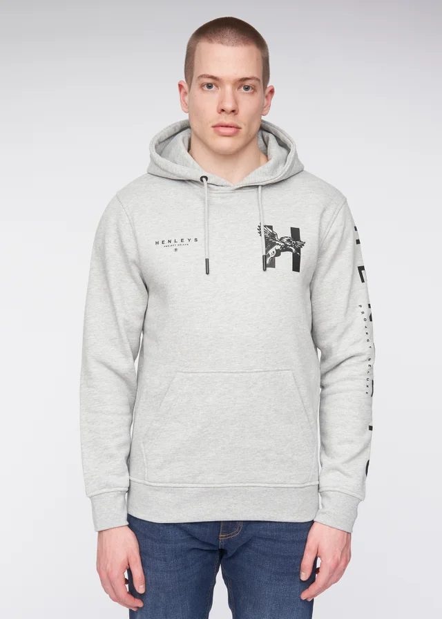 Henleys Grey Kilhen Hoodie