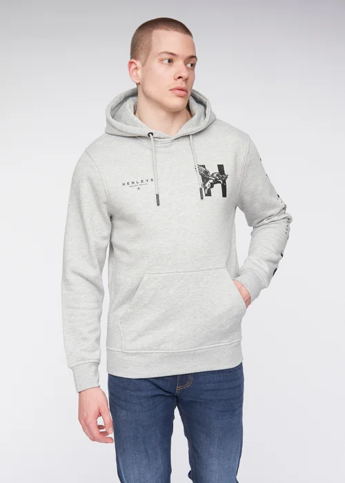 Henleys Grey Kilhen Hoodie - Large Image 3